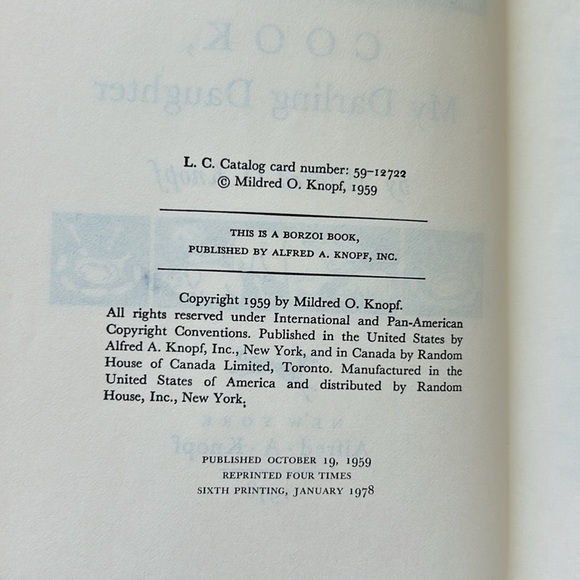 Vintage “Cook, My Darling Daughter” by Mildred O. Knopf Cookbook Mid-Century - Picture 5 of 11